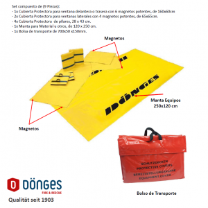 DONGES Set B Protector/Cubre Cantos Vivos 9  piezas+Bolso T.