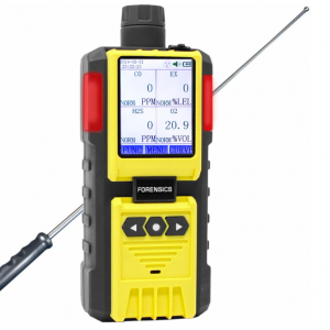 Monitor de 4 gases con bomba incorporada y sonda de 4 pies